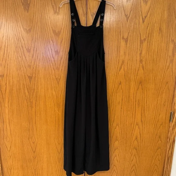 Halara Women's S Black Overalls Adjustable Strap Pockets Wide Leg Baggy Casual - Picture 6 of 13